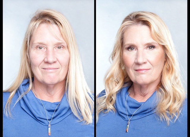 Amazing makeover of woman over 50 by Age Perfect Beauty